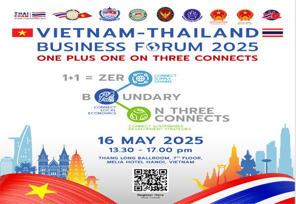 สภาธุรกิจไทย-เวียดนาม ขอเรียนเชิญเข้าร่วมงาน Thailand - Vietnam Business Forum 2025